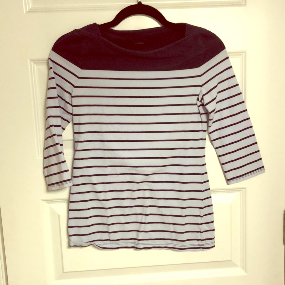 Striped Light and Dark Blue Shirt (Size XS)